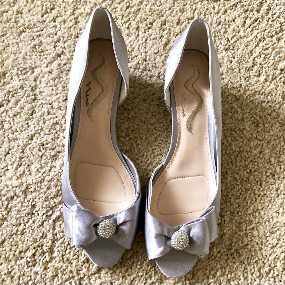 Brand New Silver Low Heels